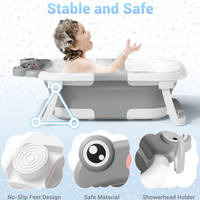 婴儿折叠感温浴盆